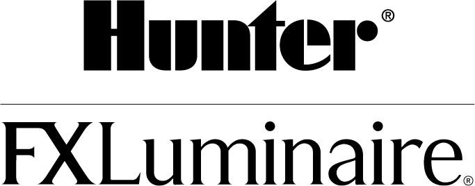 Hunter and FX logo vertical black