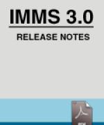 IMMS 3 Software Release Notes thumbnail