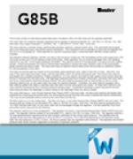 G85B Written Spec thumbnail