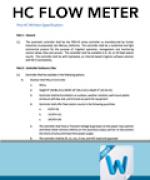 HC Flow Meter Written Specification thumbnail